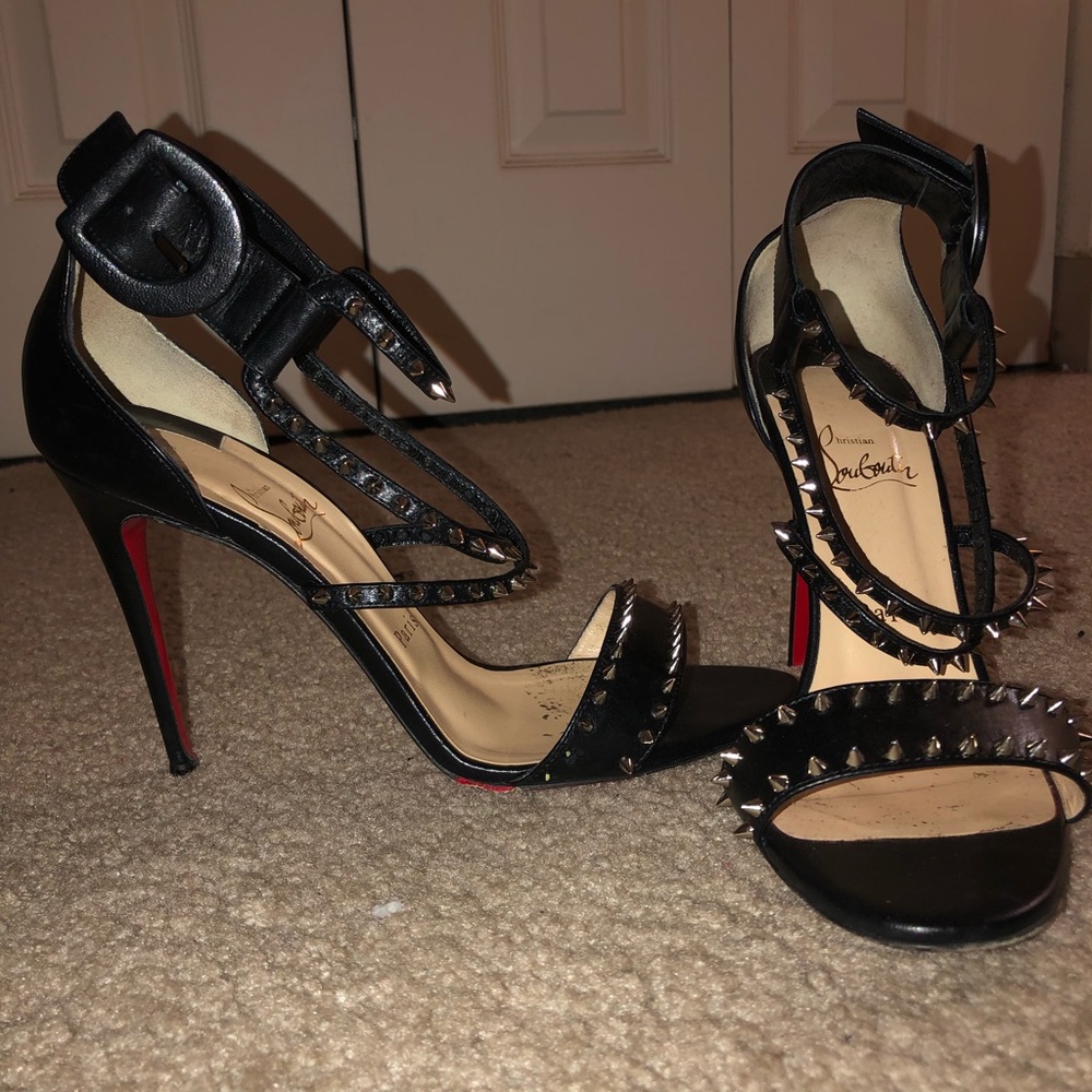 Christian Louboutin’s size 9 with spikes